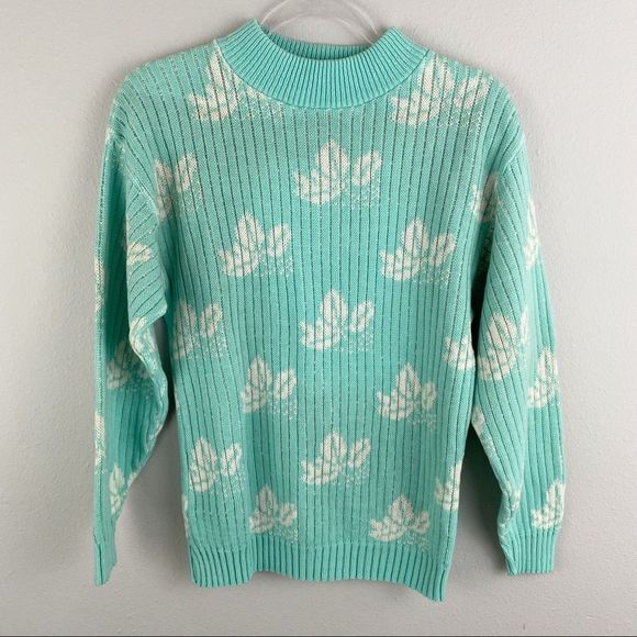 Bears Crossing • Teal Vintage Sweater - Picture 2 of 6